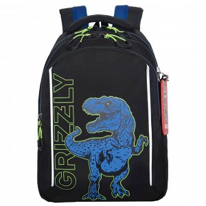 Рюкзак школьный GRIZZLYс карманом для ноутбука 13", анатомической спинкой, для мальчика