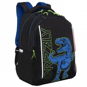 Рюкзак школьный GRIZZLYс карманом для ноутбука 13", анатомической спинкой, для мальчика