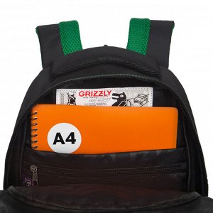 Рюкзак школьный GRIZZLYс карманом для ноутбука 13", анатомической спинкой, для мальчика