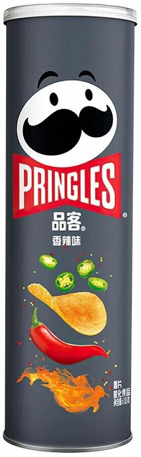 Китайские чипсы "Pringles" со вкусом "Пряный острый перец🌶️🌶️🌶️", 110 гр