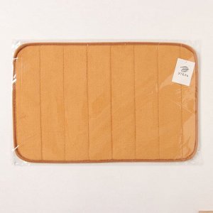 Коврик для ванной «Этель» Basic, 40x60 см, светло-коричневый