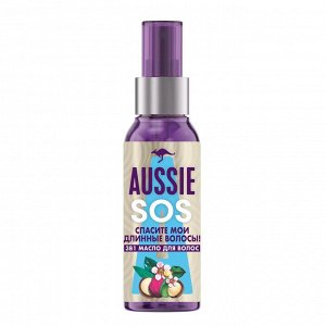 AUSSIE Масло для волос 3 в 1 SOS Спасите мои длинные волосы, 100мл