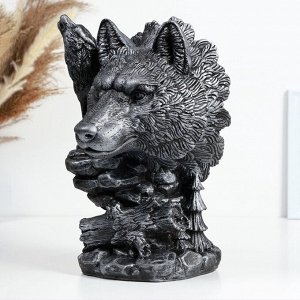 Фигура "Волк" 24х22х33см, серебро