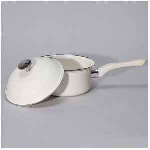 Ковш эмалированный с крышкой "Charm", 1.5л, 18х8 см - идеальный помощник на кухне