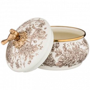 Эмалированная сахарница ROYAL GARDEN, 850 мл - Элегантный аксессуар для кухни, 1 шт.
