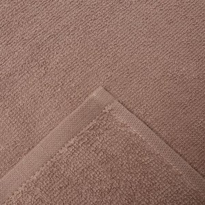 Подарочный набор полотенец в корзинке «Этель» Stay Beautiful, 30x30 шт. - 4 шт., хлопок 100%, коричневые