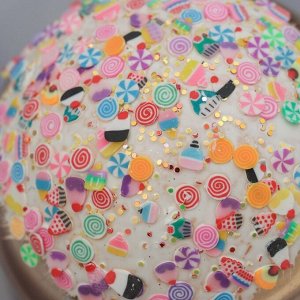 Ёлочные игрушки «Новогодний восторг», шары новогодние, d=10 см, набор 6 шт., золото