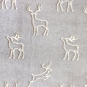 Плед с рукавами светящийся в темноте «Этель» «Олени» 150x200, 100% п/э 220 г/м²