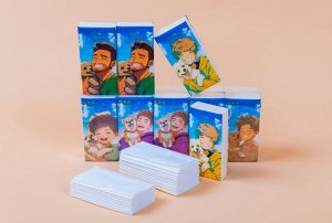 Бумажные платочки 4 слоя для мальчиков 'Щенячья радость',