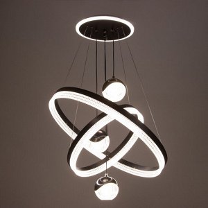 Люстра потолочная BayerLux «Ансел», LED, 174 Вт, 3000-6000К, черный, 60x60x120 см