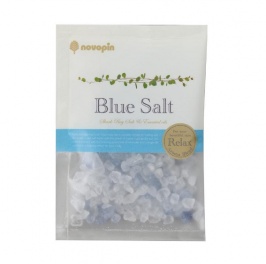Голубая морская соль из залива Шарк-Бэй с эфирными маслами для принятия ванны "Bath Salt  Novopin Natural Salt" (1 пакет 50 г) /