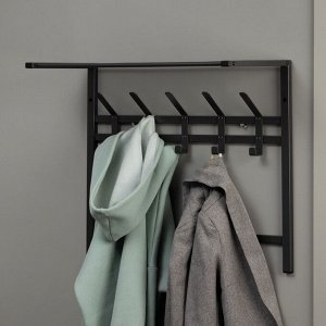 Вешалка с полкой 2-х ярусная «Торонто 22», 67x27x58,5 см, цвет графит