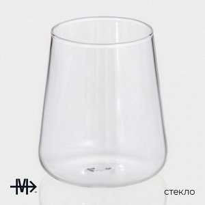 Стаканы Magistro «Нолан», 400 мл, 9?10 см, набор 2 шт, стекло, прозрачные