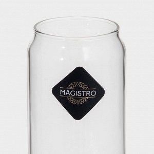 Стаканы Magistro «Брук», 350 мл, 7x12 см, набор 2 шт., стекло, прозрачные