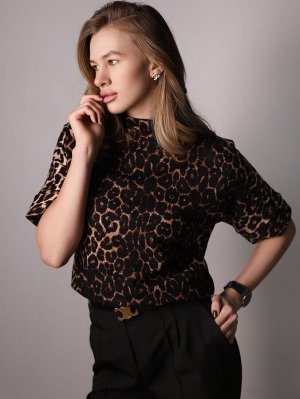 Блузка женская КФ200 Коричневый