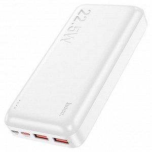 Портативный аккумулятор Power Bank HOCO J101A 20000 mAh PD22.5W 2*USB + 1*Type-C быстрая зарядка внешний аккумулятор