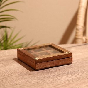Игра настольная «Крестики-нолики», 13x13 см, манговое дерево, латунь