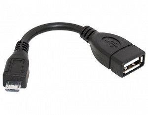 OTG Defender microUSB - USB, 8см, черный, 87300 recommended