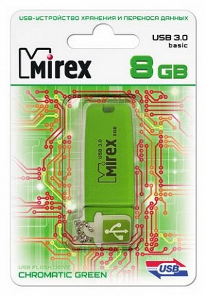 USB Flash 3.0 MIREX Chromatic 8GB зеленый, 13600-FM3CGN08