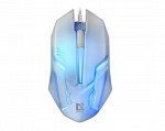 Проводная оптическая мышь Defender Cyber MB-560L, 7цветов, 3кнопки, 1200dpi, белый, 52561