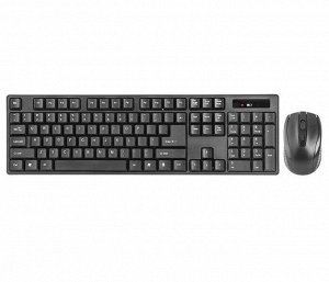 Беспроводной набор (клавиатура + мышь) Defender #1 C-915 (RU) черный, полноразмерный, 45915