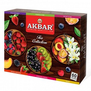 Чай Акбар Набор подарочный 6 видов х 10конв 120гр НОВ.