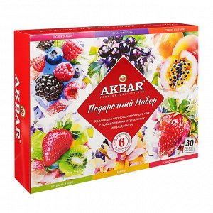 Чай Акбар Набор подарочный 6 видов х 5конв 60гр