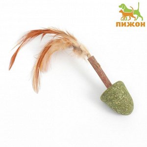 Игрушка-неваляшка для кошек «Юла» из прессованной кошачьей мяты и мататаби, 3.5 см