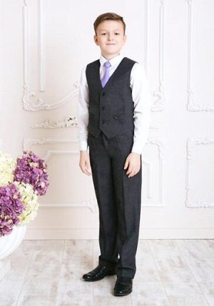 Школьные брюки для мальчика Серый.Арт.2007
