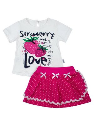 Комплект для девочки: футболка и юбка