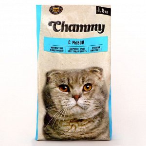 Сухой корм Chammy для кошек, рыба, 1,9 кг