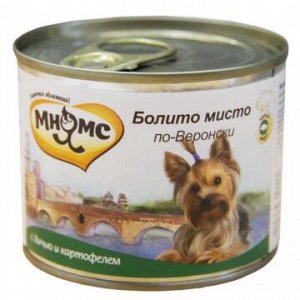 Мнямс Болито Мисто по-Веронски влажный корм для собак Дичь с картофелем 200гр консервыАКЦИЯ!