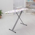 Доска гладильная Nika «Ника 3», 123x34,5 см, два положения высоты 70,85 см, цвет МИКС