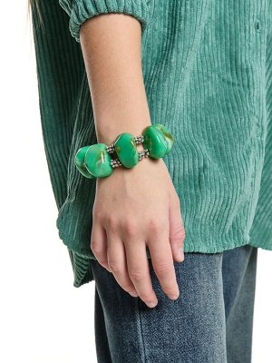 Браслет "Камни" PR2988 зеленый