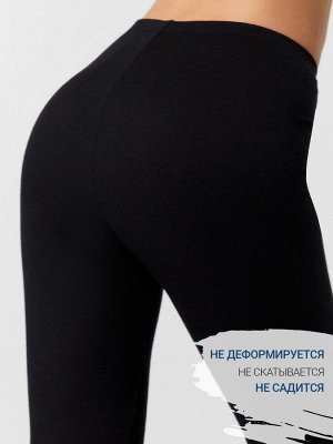 Прилегающие легинсы термо в черном цвете