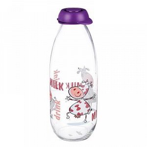 Бутылка для молока 1000 мл, стекло, herevin "милки" 111704