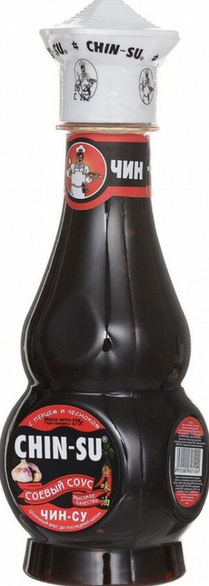 Соус соевый Chin-su c перцем и чесноком 275 г
