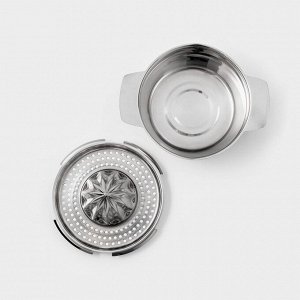 Соковыжималка для цитрусовых, 13x10.5 см, нержавеющая сталь