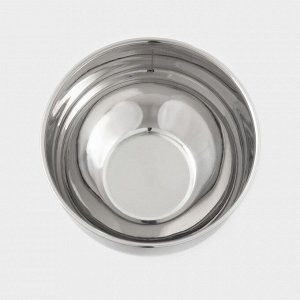Миска из нержавеющей стали с мерной шкалой, 1,4 л, d=17 см,