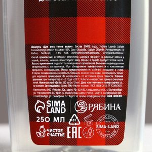 Подарочный набор новогодний «С праздником», гель для душа и шампунь для волос, 2x250 мл, Чистое счастье