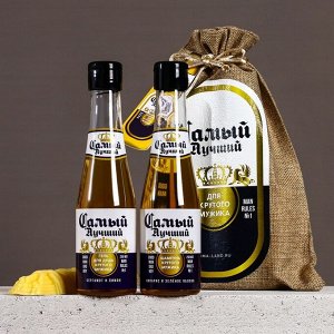 Подарочный набор «Экстра мужику», гель для душа и шампунь для волос пиво, 2x250 мл, мыло для рук 70 г, Чистое счастье