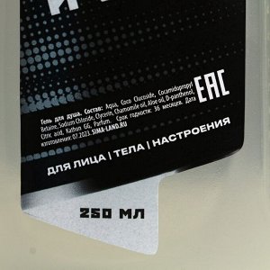 Подарочный набор косметики «Сталь и сила», гель для душа 250 мл и шампунь для волос 250 мл, HARD LINE