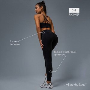 Легинсы спортивные Sculpt, цвет черный