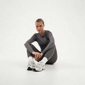 Рашгард женский Resport, 50, цвет серый, базовый, с длинным рукавом