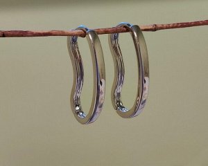 Серьги Вставка: Без вставок
Материал изделия: ювелирный сплав
Размер: 2.5 см
Вид(модель) сережек: Английский замочек

Красивые серьги с благородными цирконами изготовлены из специального гипоаллерге