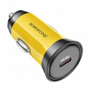 Автомобильное зарядное устройство быстрая зарядка BOROFONE BZ26 1*Type-C 30W