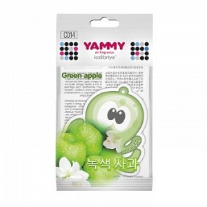 Ароматизатор подвес. &quot;Yammy&quot; картон с пропиткой Осьминог &quot;Green Apple&quot;