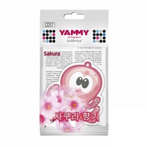 Ароматизатор подвес. "Yammy" картон с пропиткой Осьминог "Sakura" (1/200) C017