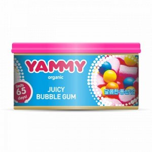 Ароматизатор с растит. наполнителем "Yammy", Органик, баночка "Bubble gum" 42 гр.