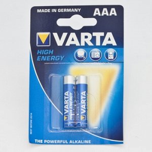 Батарейка VARTA HIGH ENERGY/ Long Life Power AAA (LR3) к-т2шт.,